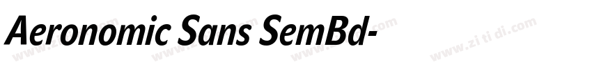 Aeronomic Sans SemBd字体转换